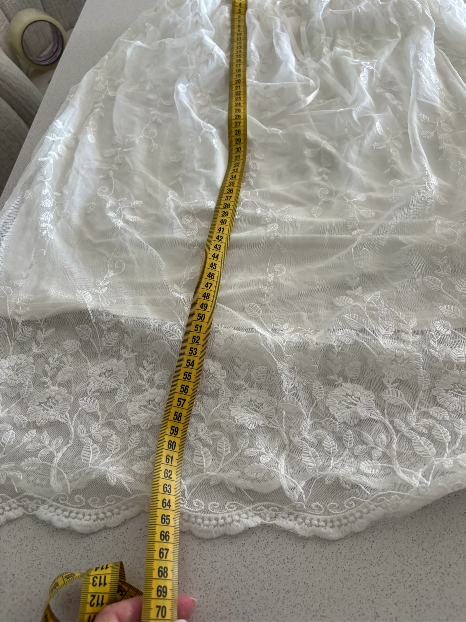Pijama branco bordado romântico Romantic – photo 7